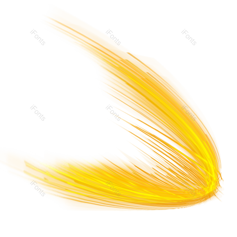 装饰图片,线条元素,金色光效PNG,透明免抠素材
